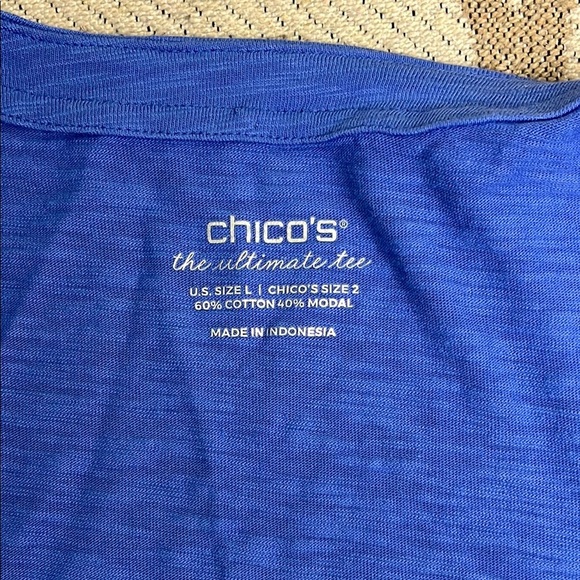 Chico's Ultimate Tee side pockets open front jersey cardigan, size: 2/ large - Picture 3 of 11